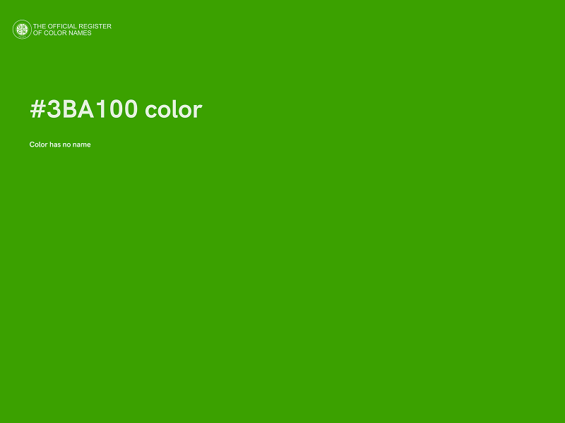 #3BA100 color image