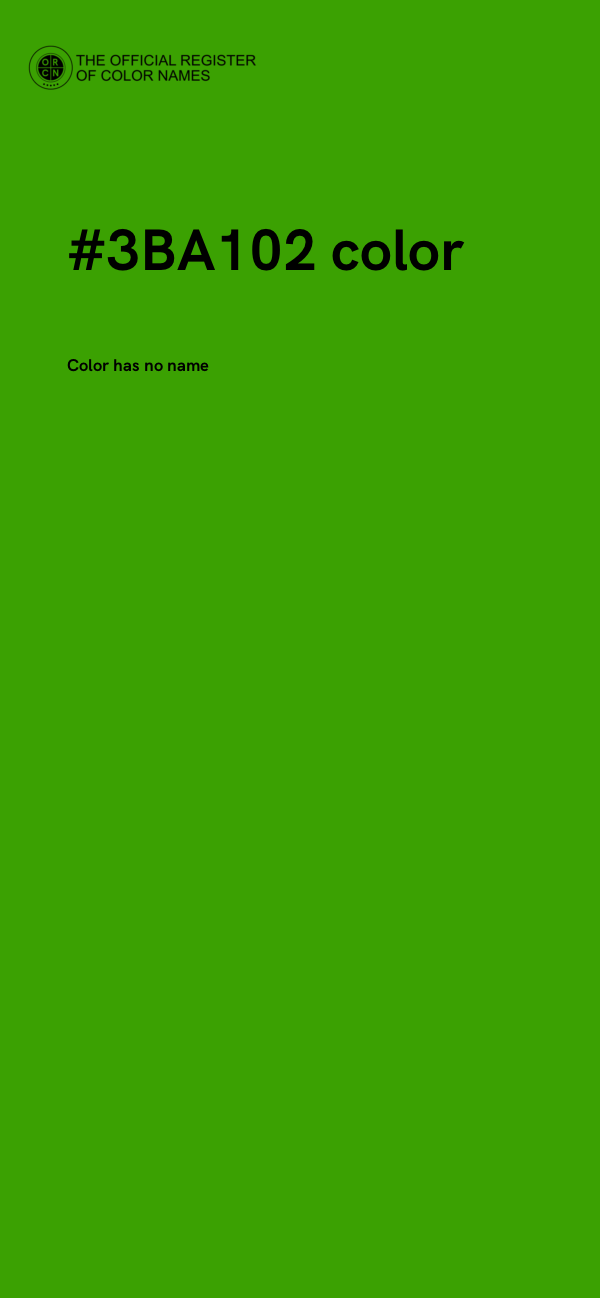 #3BA102 color image