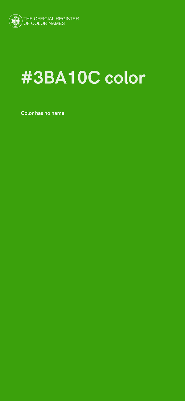 #3BA10C color image