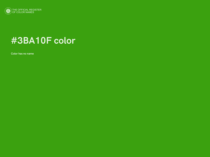 #3BA10F color image