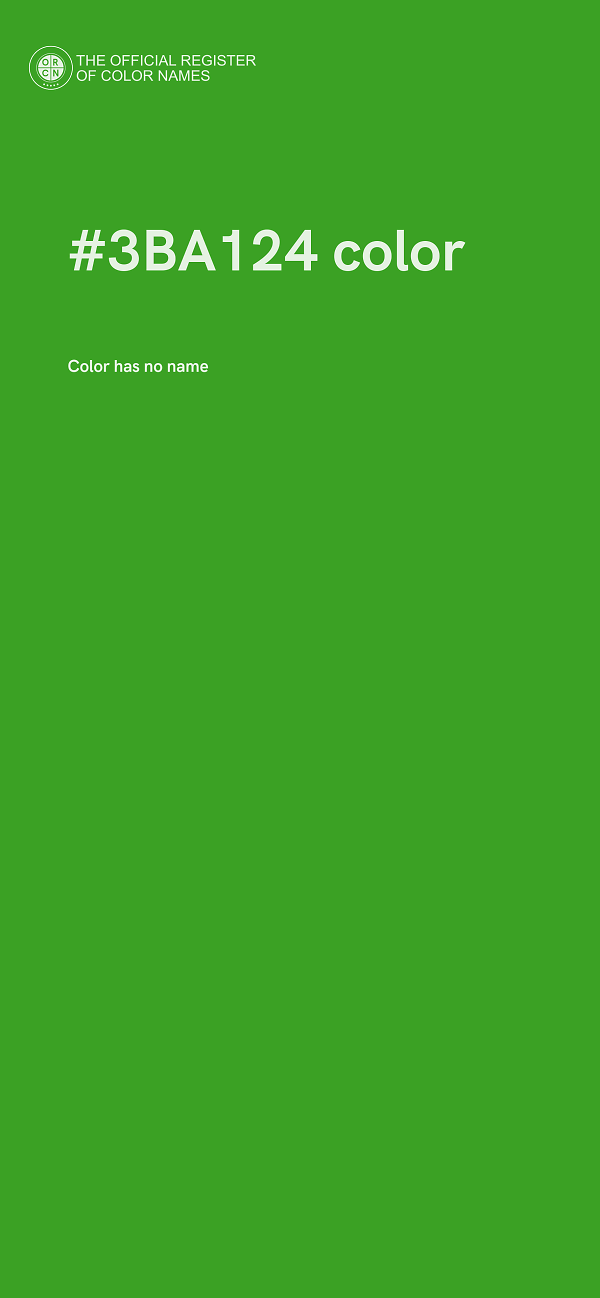 #3BA124 color image