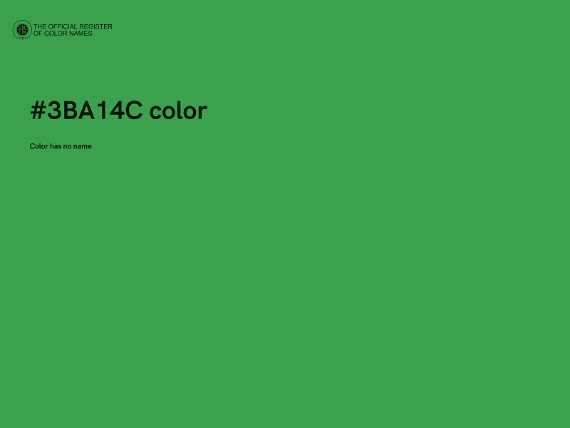 #3BA14C color image