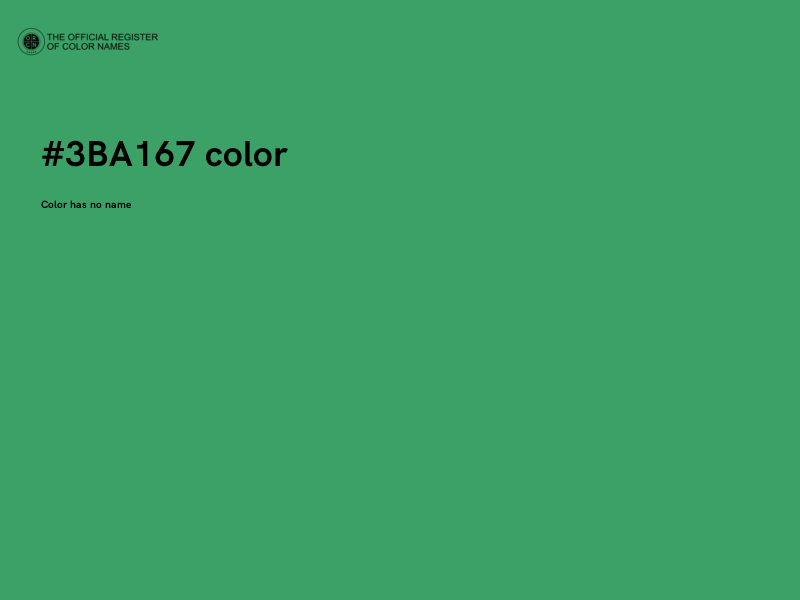 #3BA167 color image