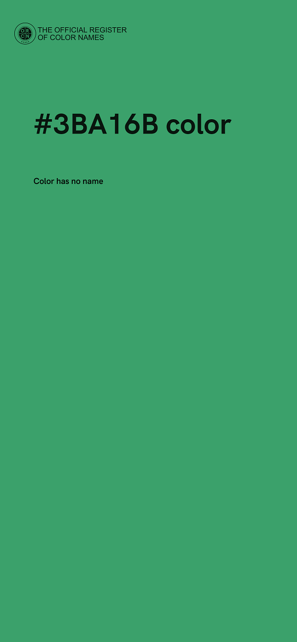 #3BA16B color image