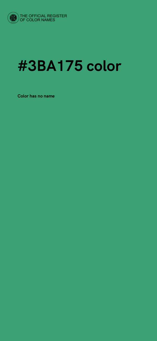 #3BA175 color image