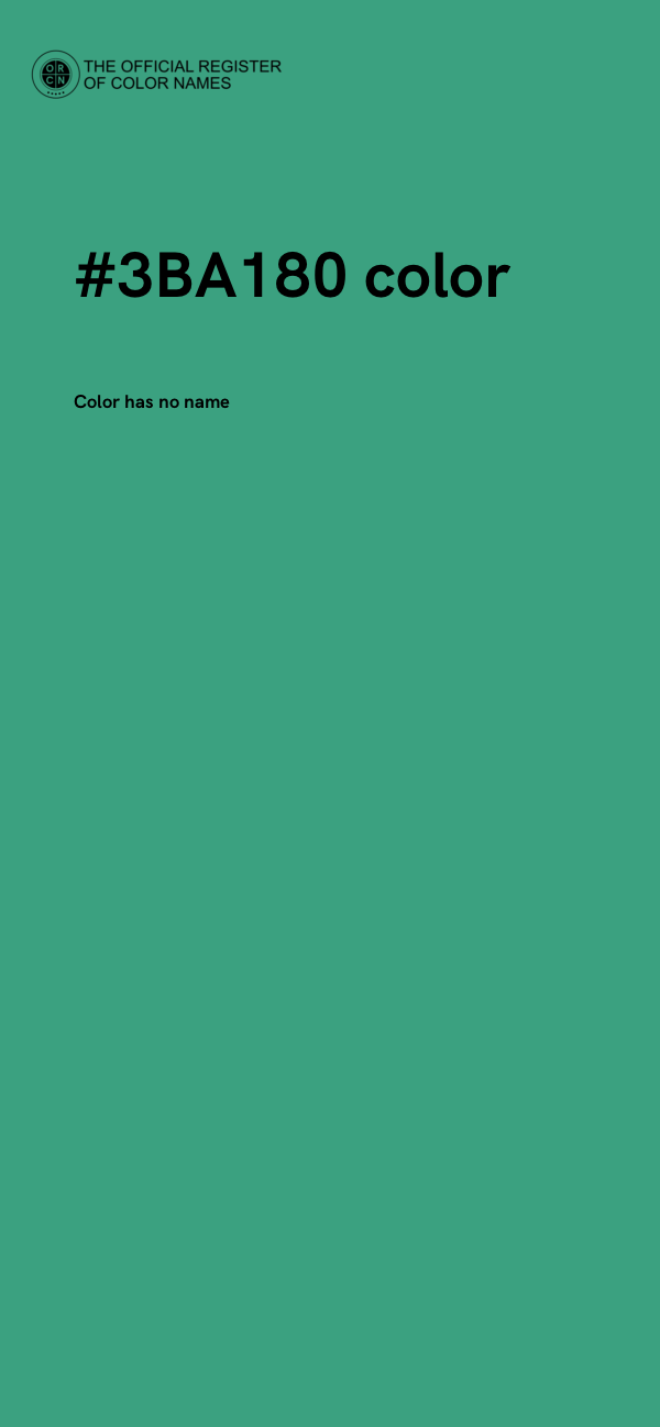 #3BA180 color image