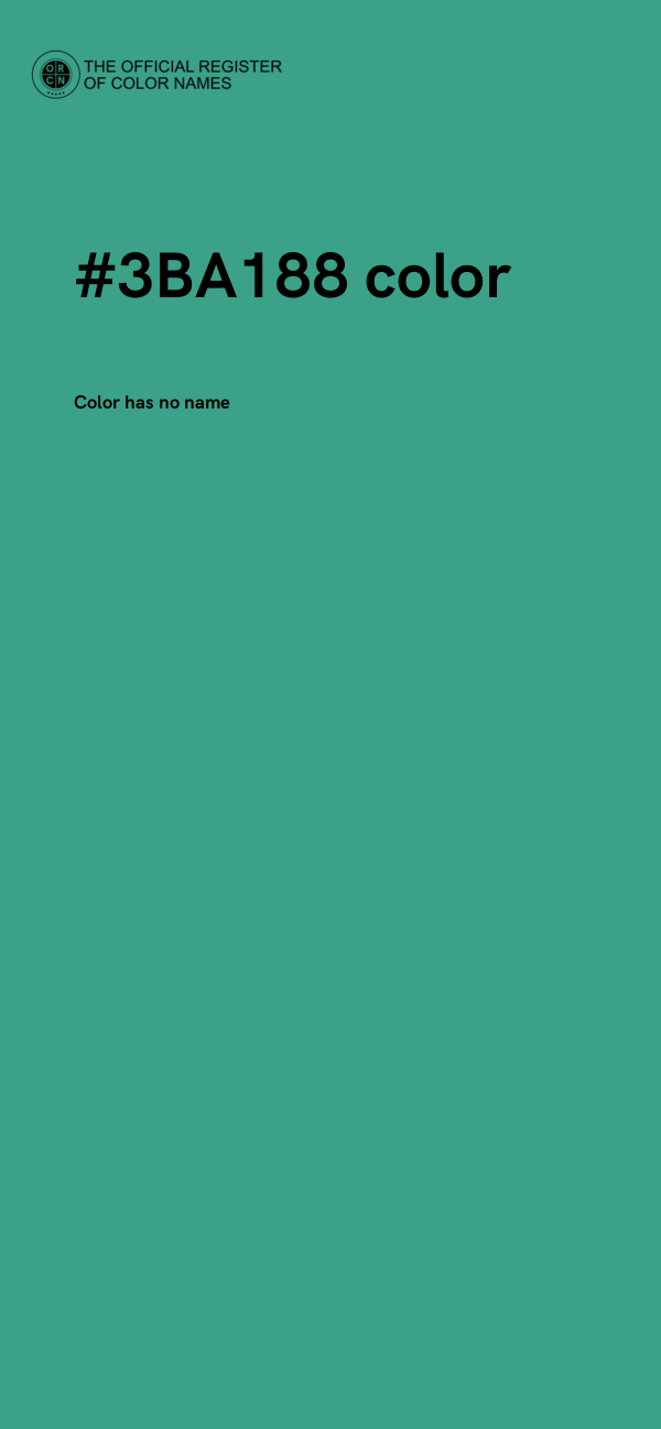 #3BA188 color image