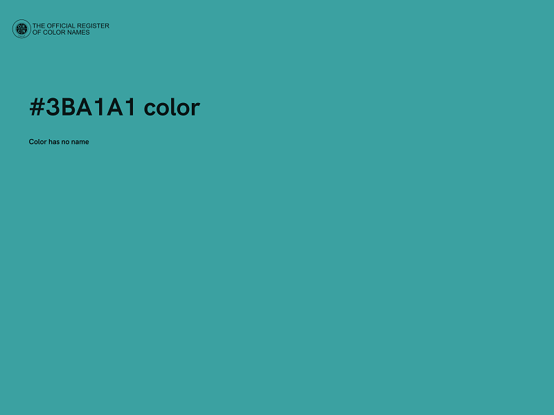 #3BA1A1 color image