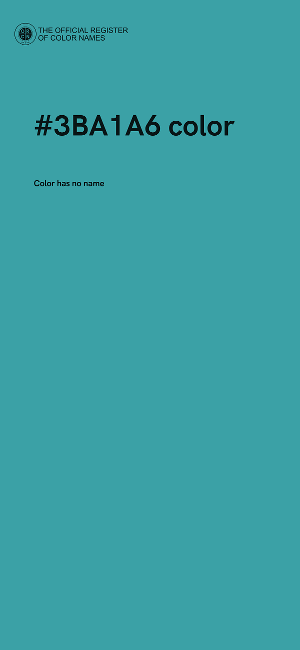 #3BA1A6 color image