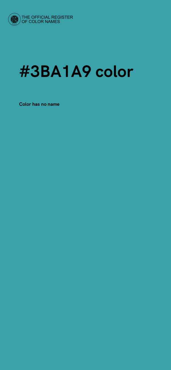 #3BA1A9 color image
