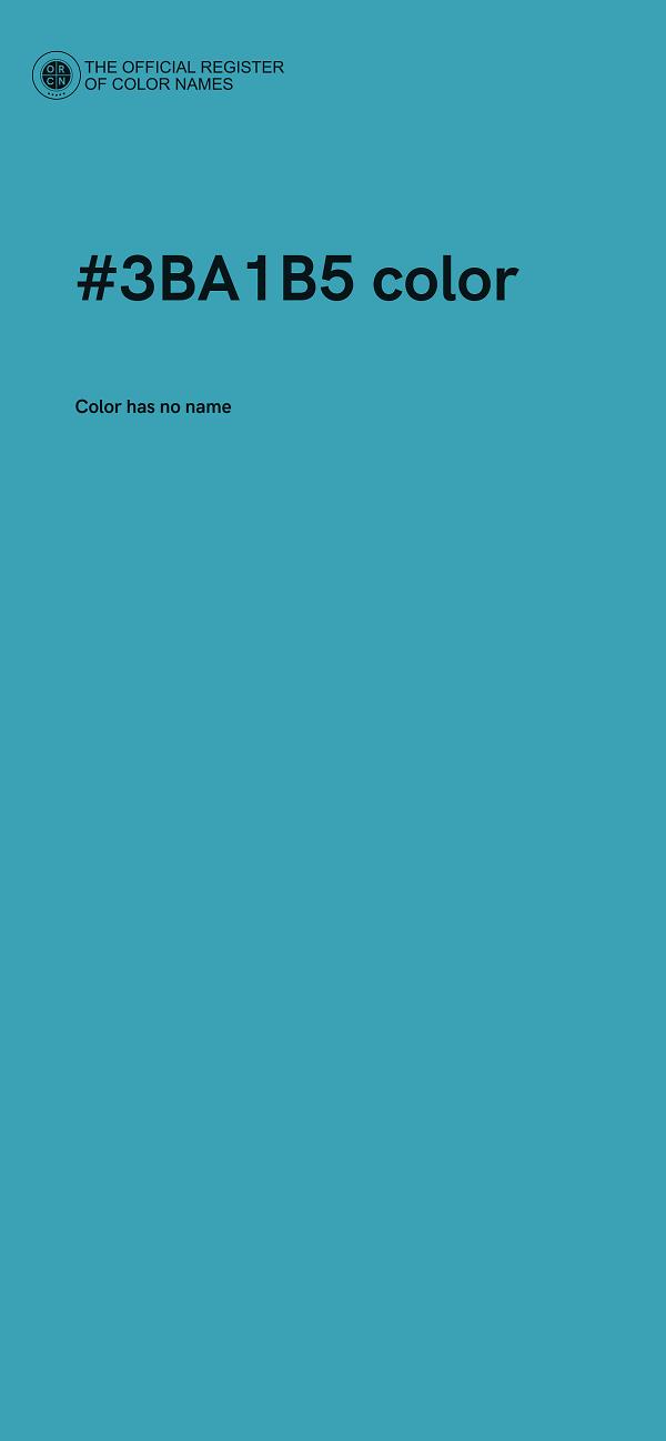 #3BA1B5 color image