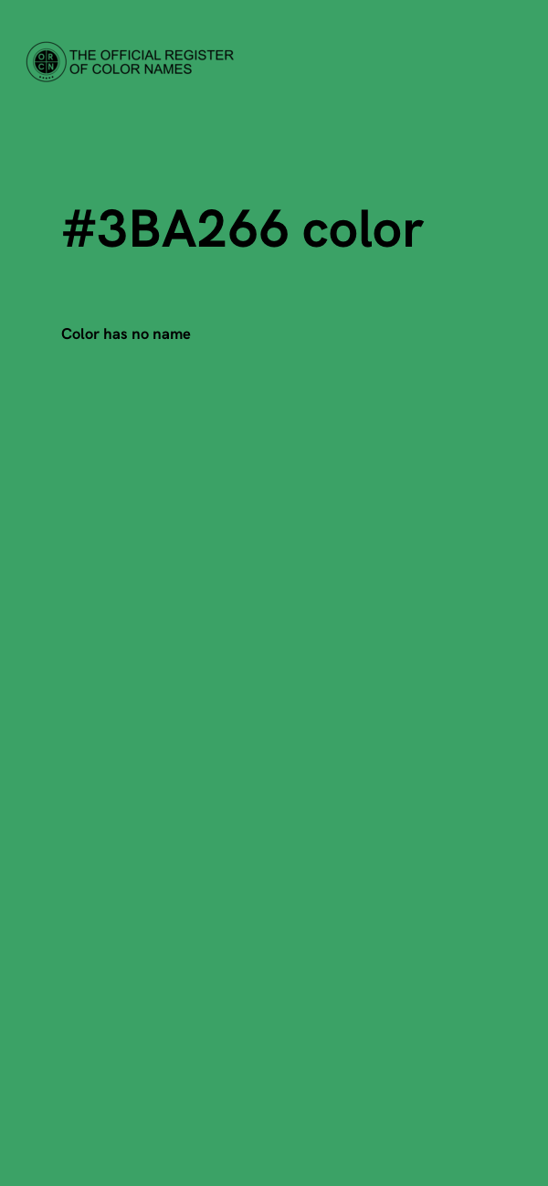 #3BA266 color image