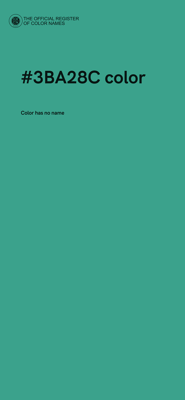 #3BA28C color image