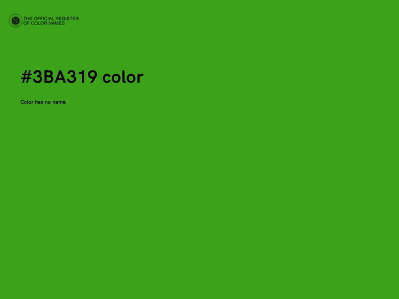 #3BA319 color image