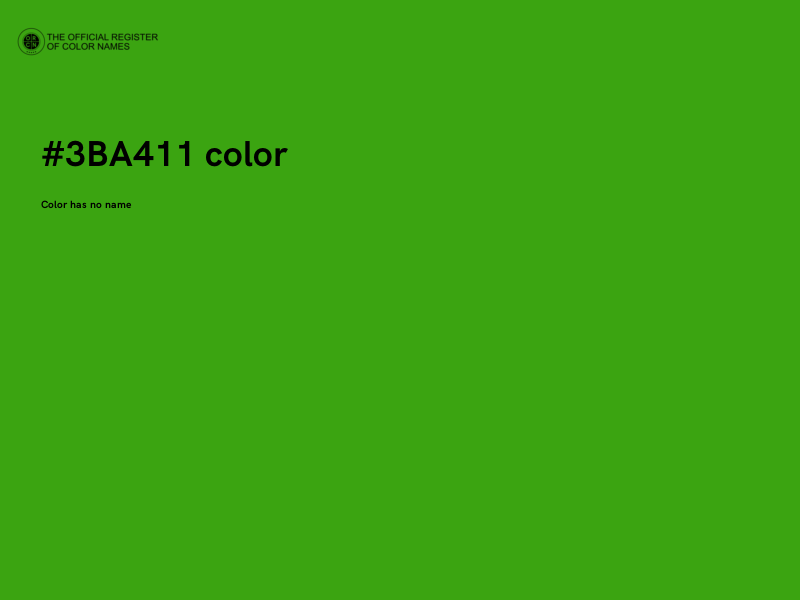 #3BA411 color image