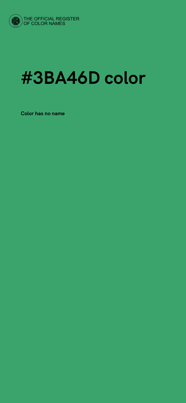 #3BA46D color image
