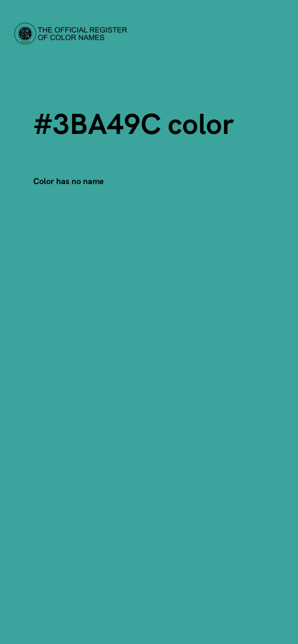 #3BA49C color image
