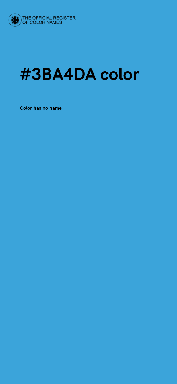 #3BA4DA color image