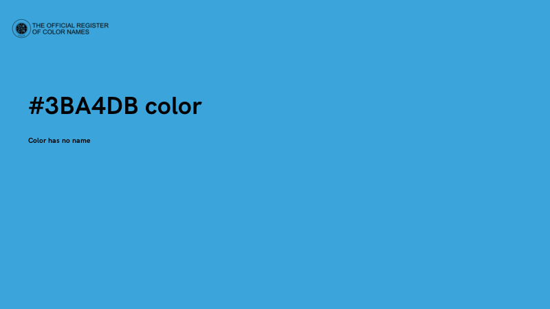 #3BA4DB color image