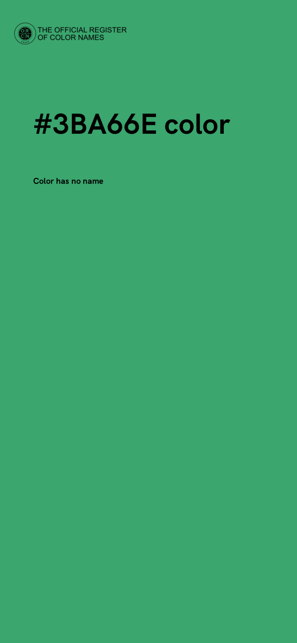 #3BA66E color image