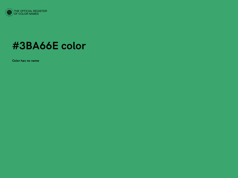 #3BA66E color image