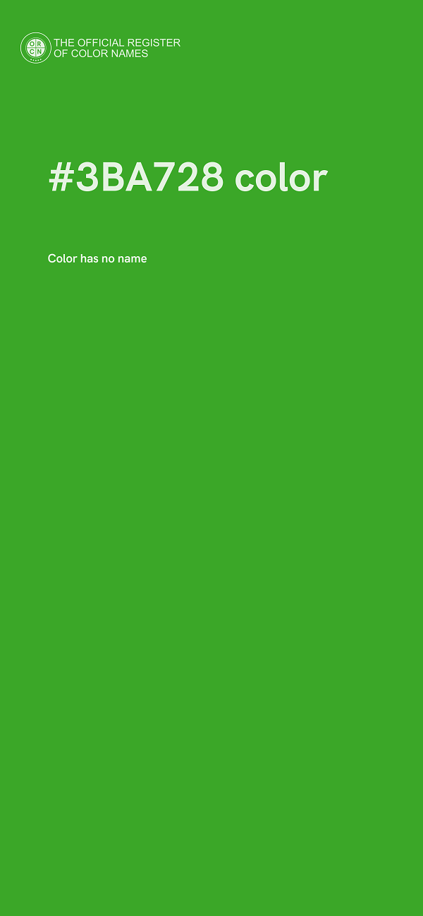 #3BA728 color image