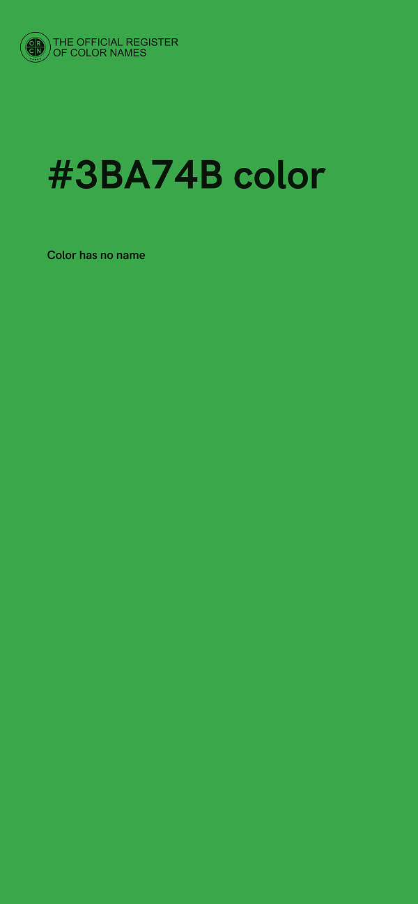 #3BA74B color image