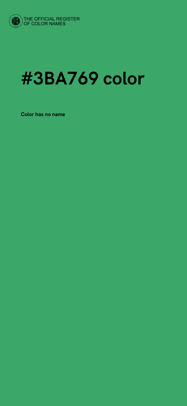 #3BA769 color image