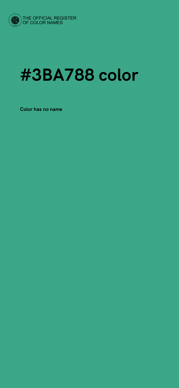 #3BA788 color image