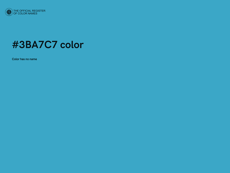 #3BA7C7 color image