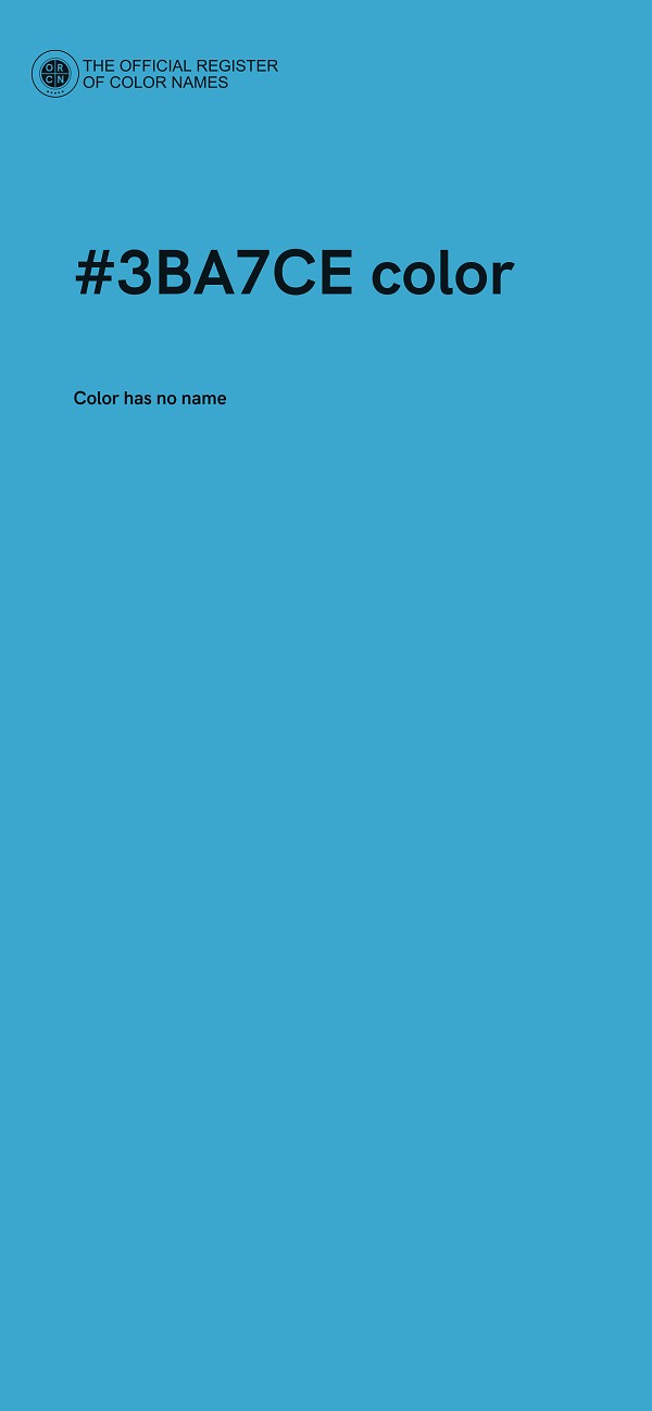 #3BA7CE color image