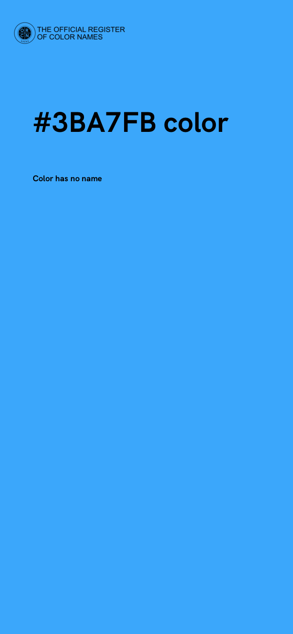 #3BA7FB color image