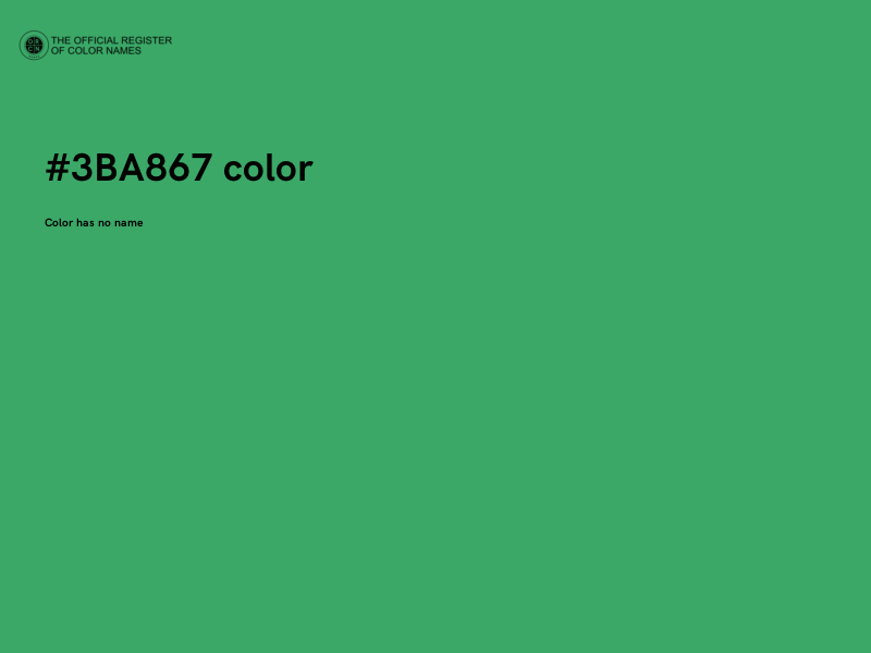 #3BA867 color image