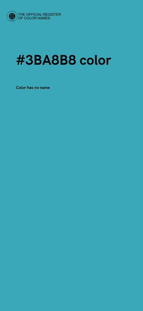#3BA8B8 color image