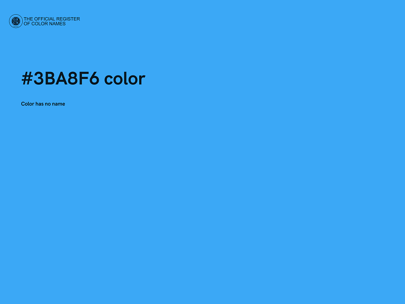 #3BA8F6 color image