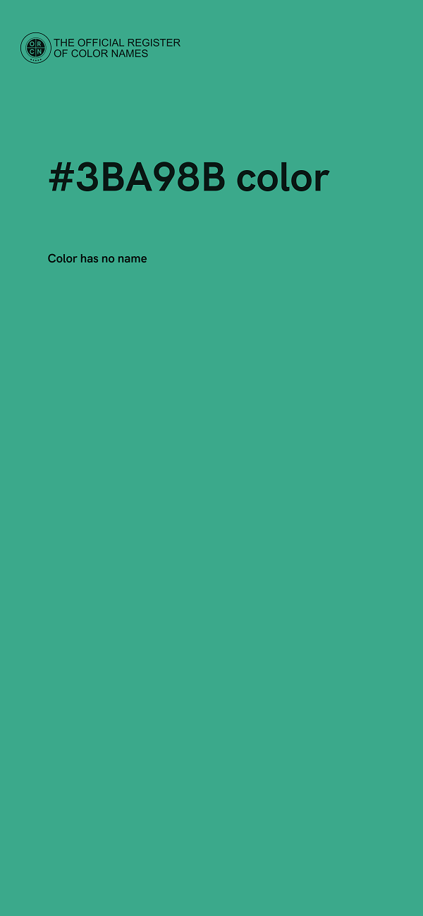 #3BA98B color image