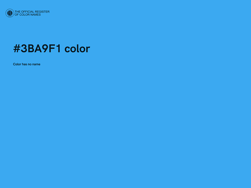 #3BA9F1 color image