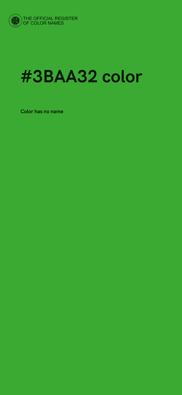 #3BAA32 color image