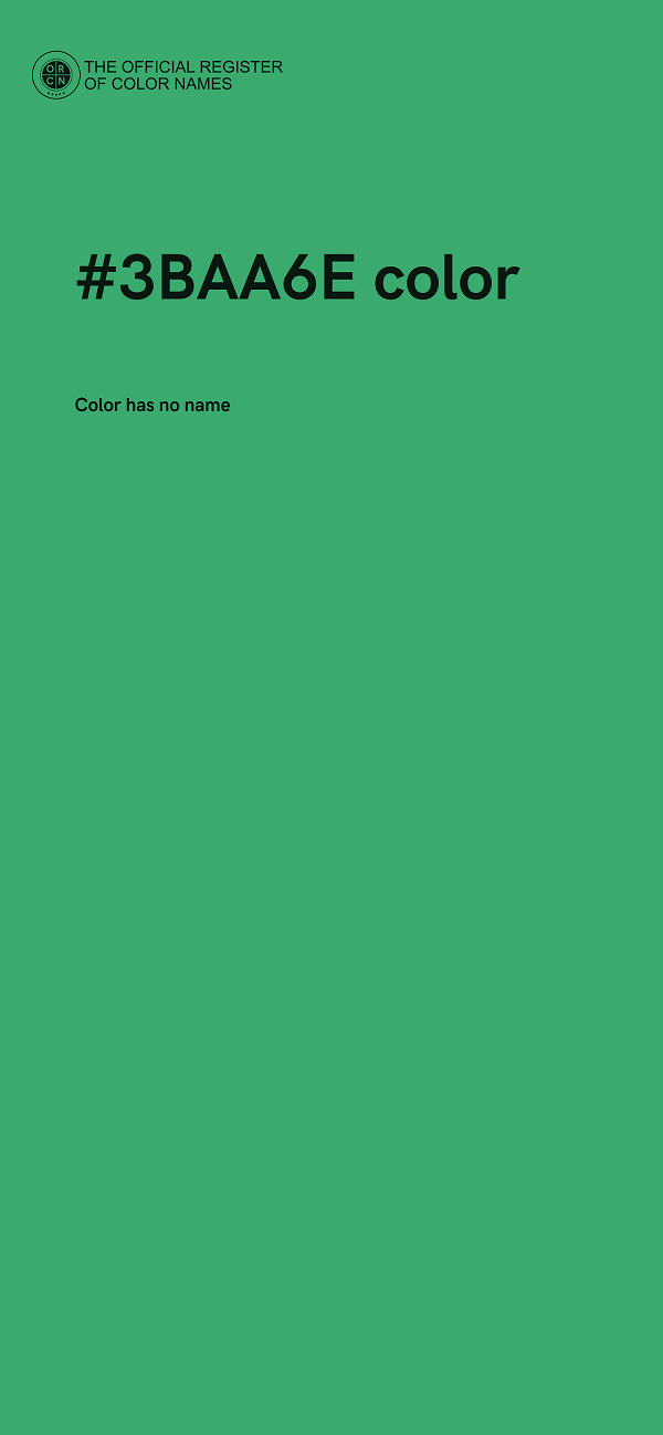 #3BAA6E color image