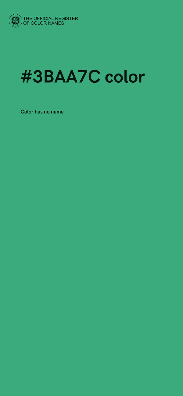 #3BAA7C color image