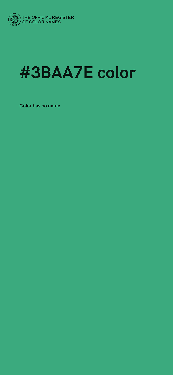 #3BAA7E color image