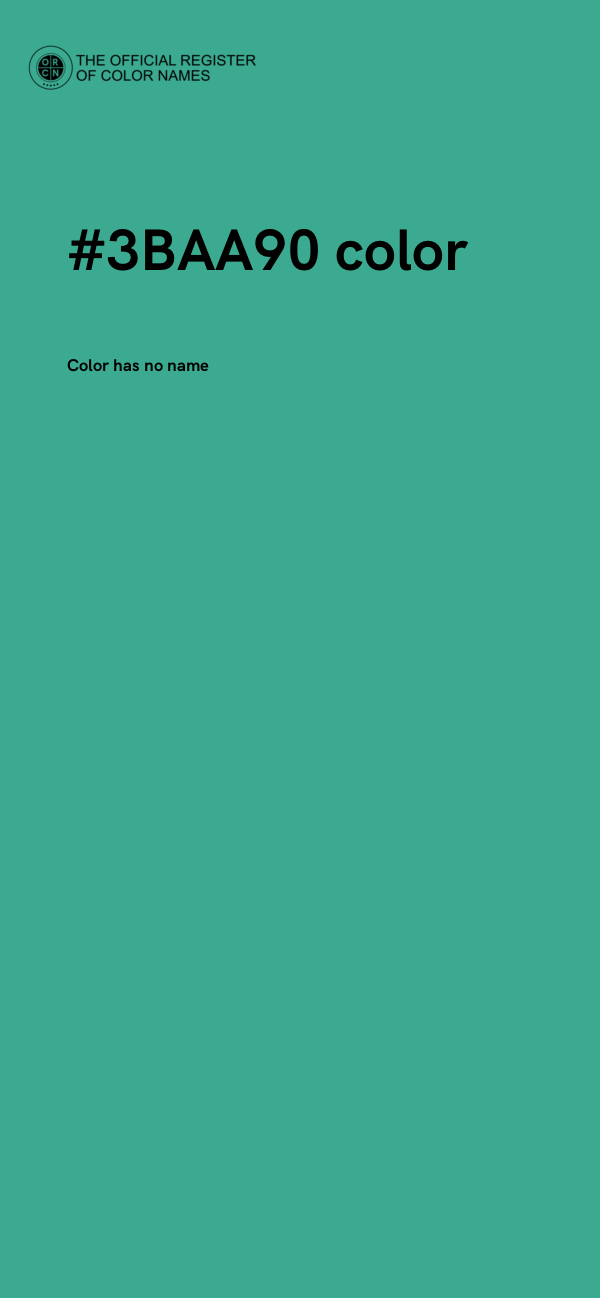 #3BAA90 color image