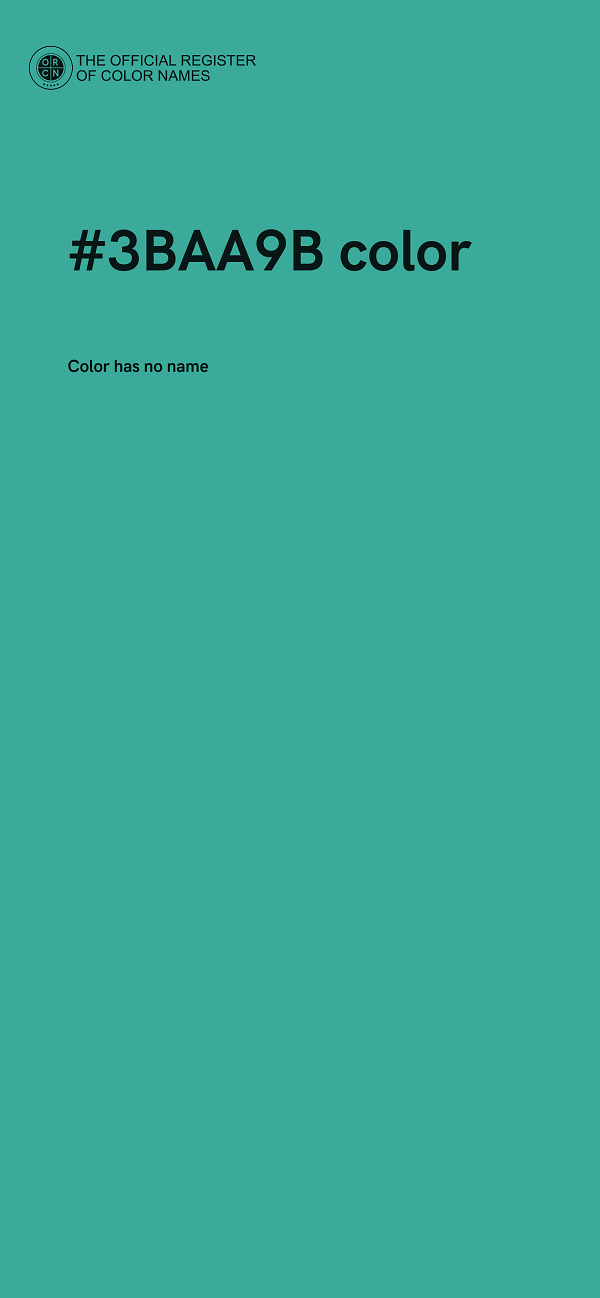 #3BAA9B color image