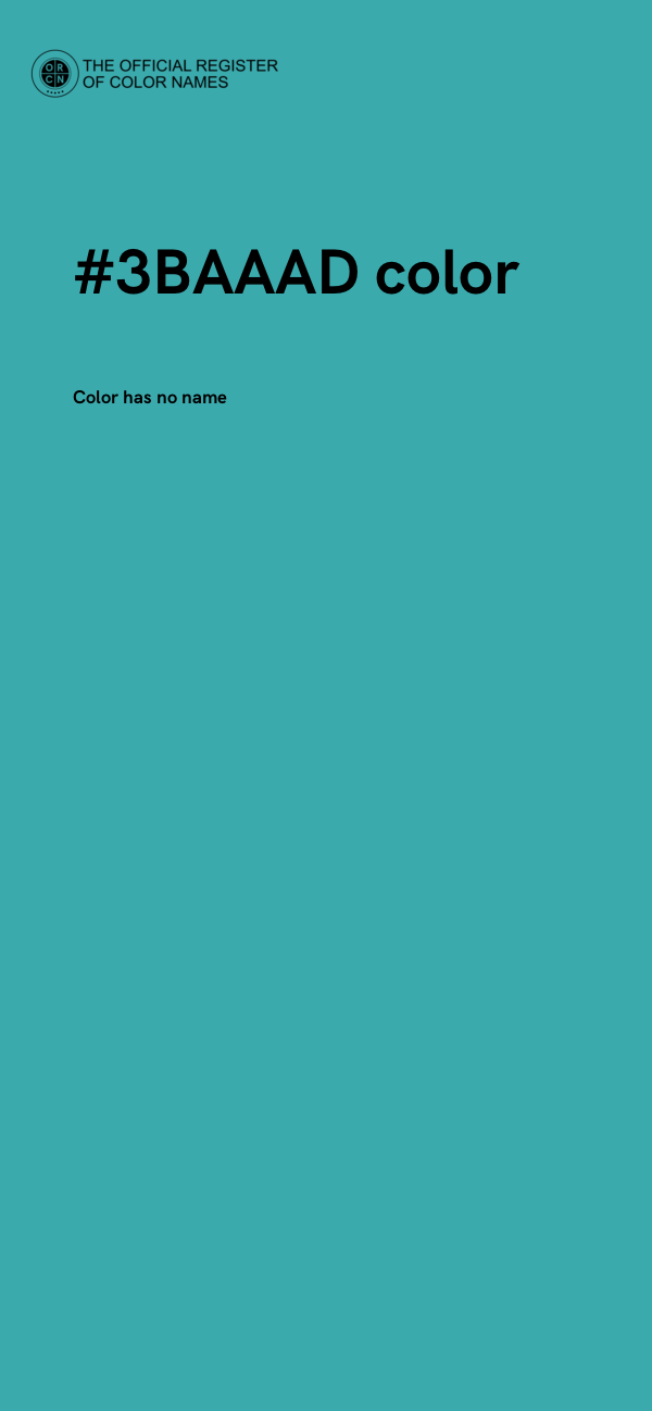 #3BAAAD color image