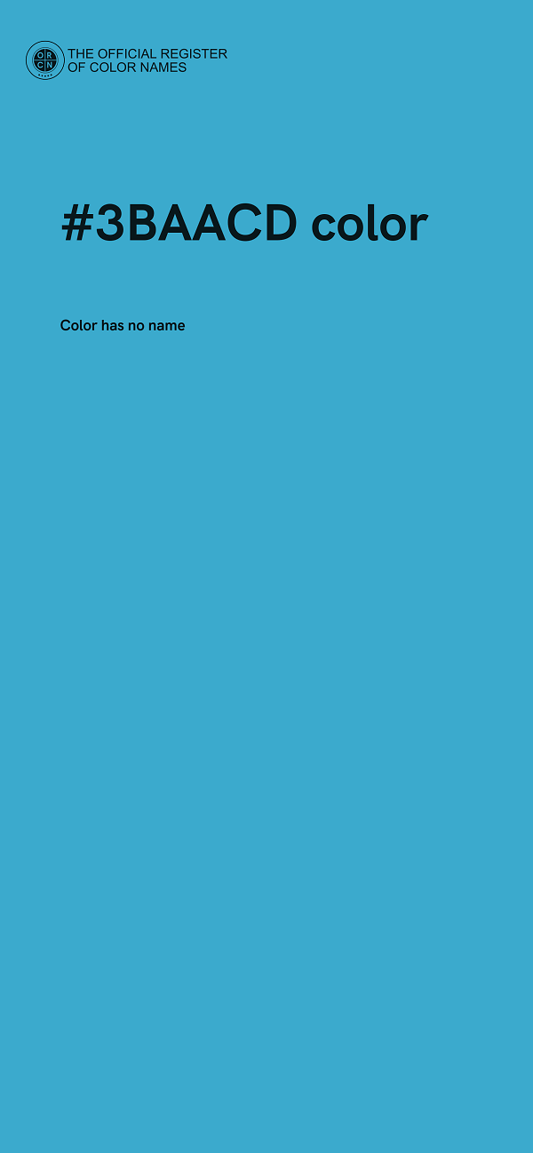 #3BAACD color image