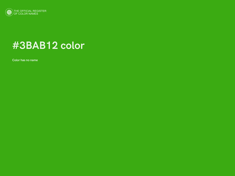 #3BAB12 color image