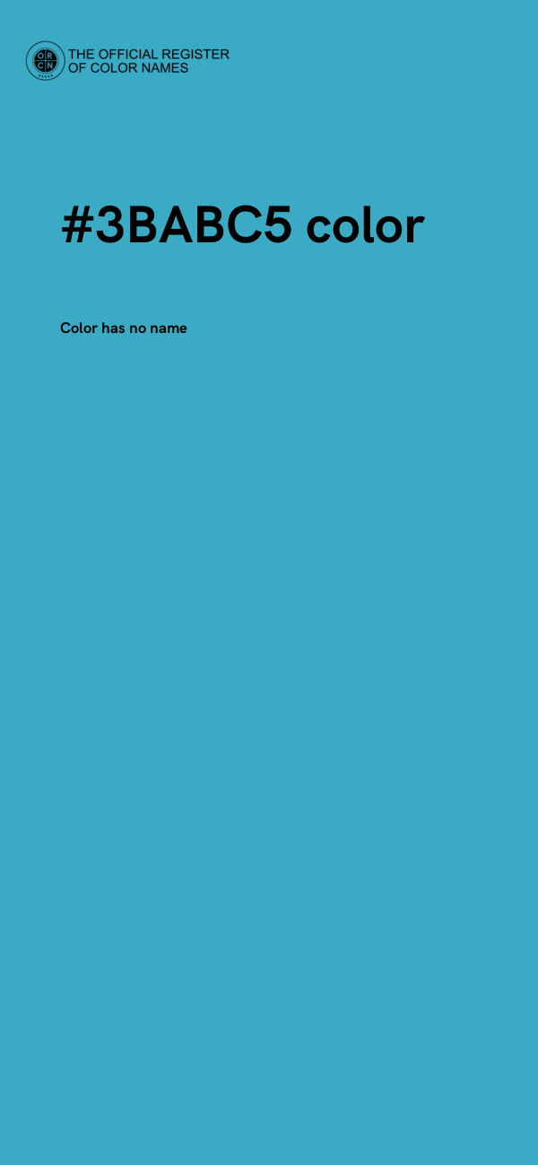 #3BABC5 color image