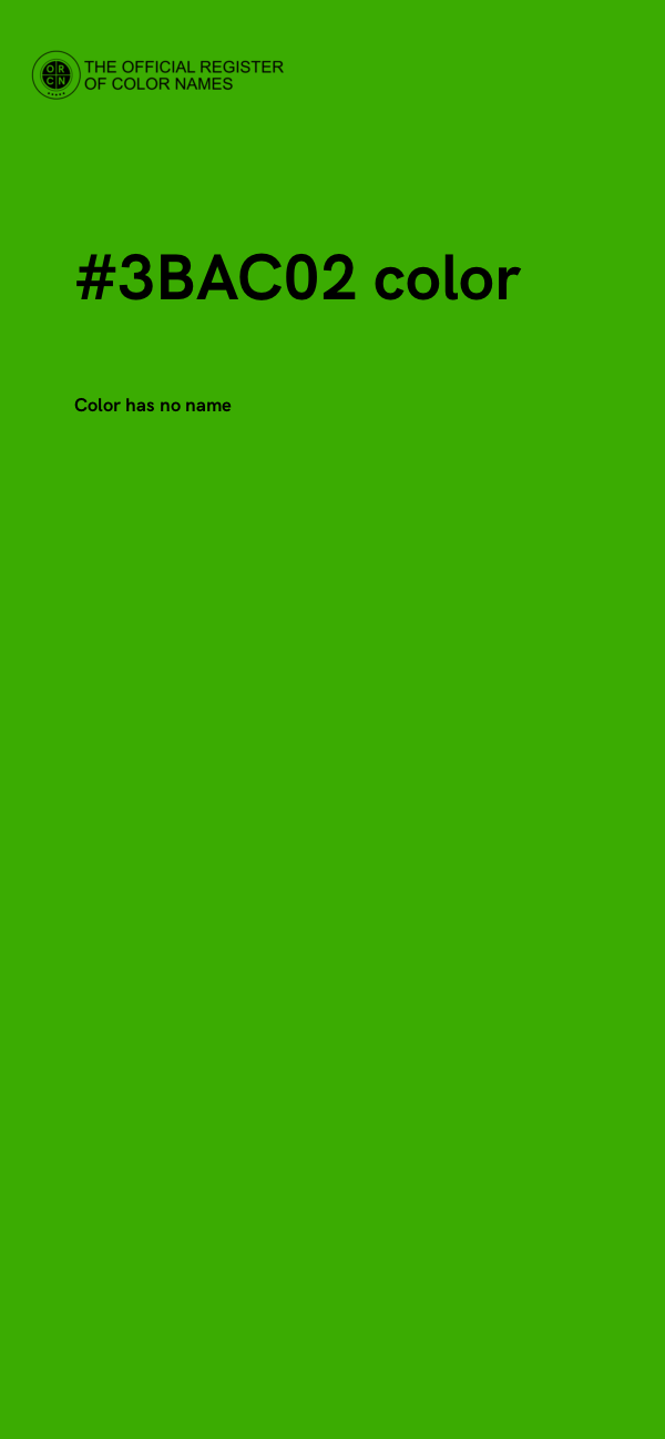 #3BAC02 color image