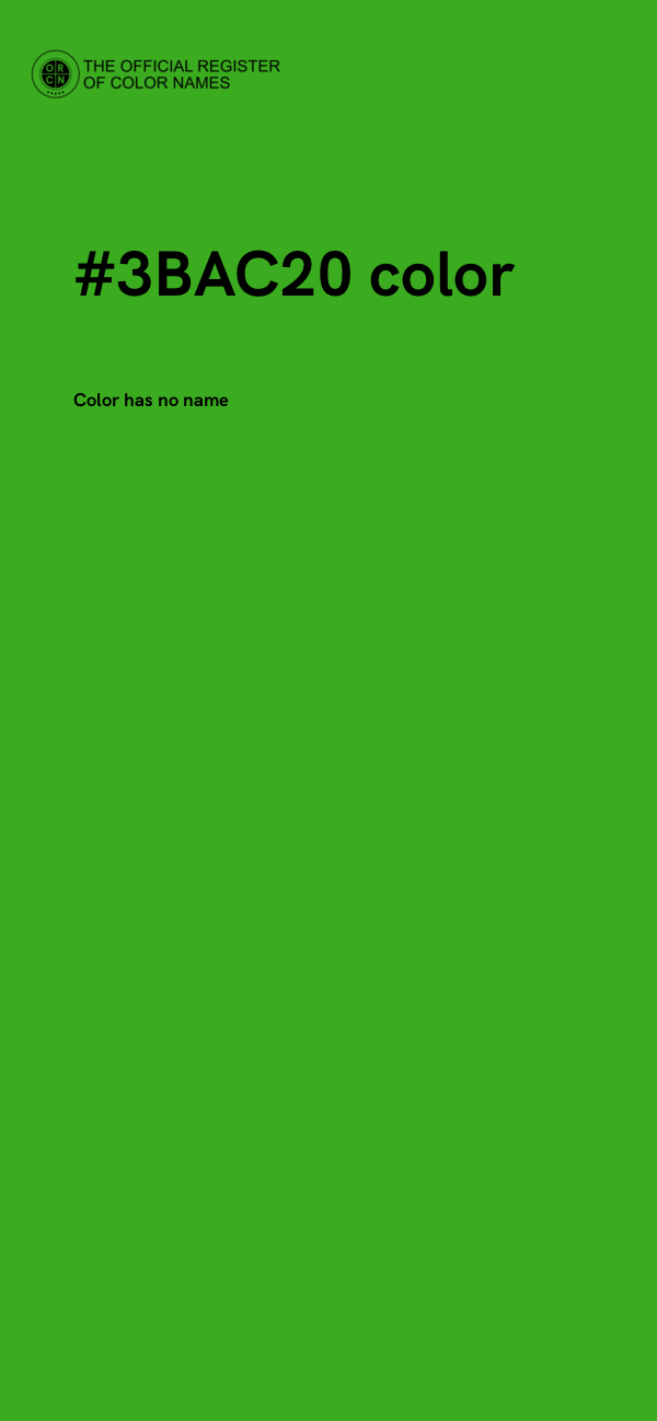 #3BAC20 color image