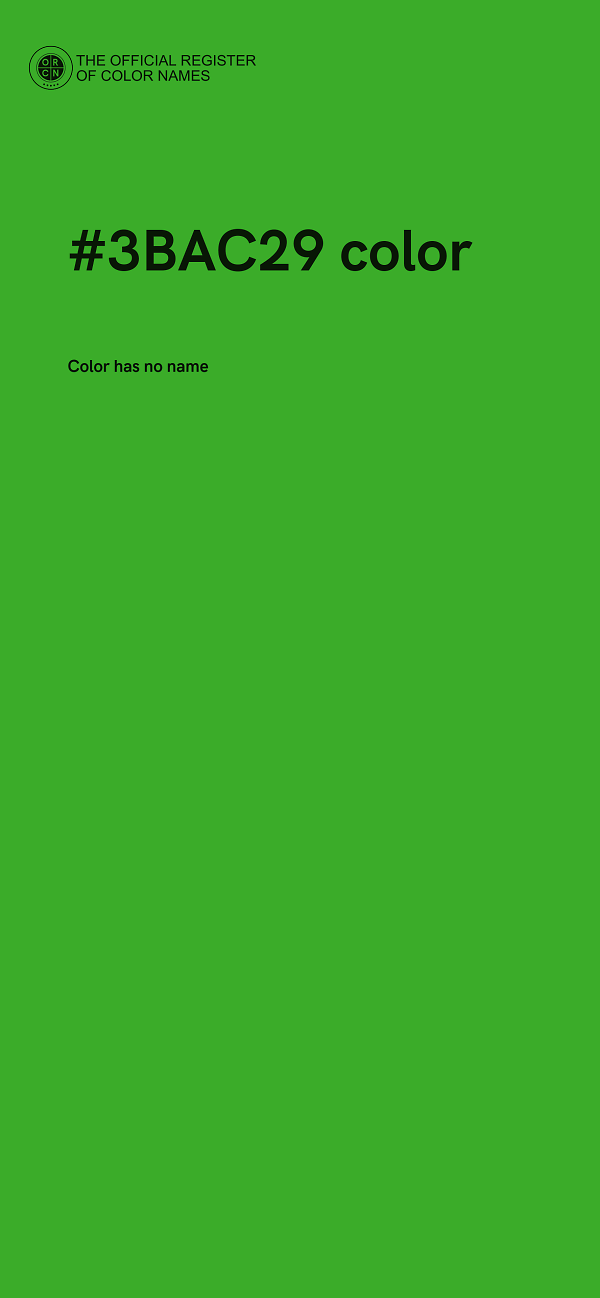 #3BAC29 color image
